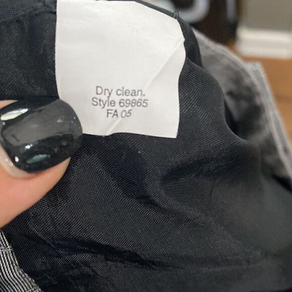 J. Crew Factory Plaid Trouser Pants Grey Baby Blue and black Favorite Fit - Picture 12 of 12